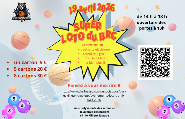 LOTO Annuel Dimanche19 Avril 2026